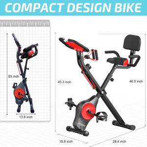 YYFITT Foldable Exercise Bike – Compact Indoor Fitness Equipment