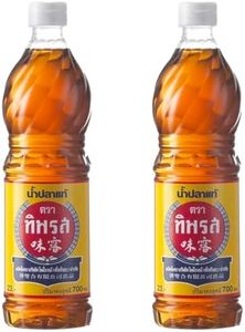 Tiparos Thai Fish Sauce for Soups Curries Marinades and Salads 700ml (Pack of 2) HALAL