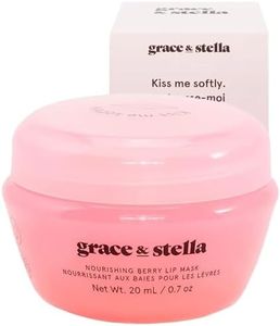 Lip Plumper Nourishing Berry Lip Mask - Tinted Lip Balm - Lip Moisturizer For Very Dry Lips - Lip Mask Overnight & Lip Treatment & Lip Sleeping Mask - Vegan Cruelty-Free Lip Care Products by grace and stella