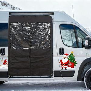 Vanhoxcci Van Chill Curtain Fit for RAM Promaster 2015-2025 High Roof Sliding Side Door, Insulated Privacy Thermal Curtain Blocks Cold with Auto-Close Magnets, Ideal for Van Life, Camping