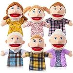 6 Pcs Family Hand Puppets 12 Inch G
