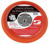 Dynabrade (54327) 6" (152 mm) Diameter Hook-Face Non-Vacuum Sanding Disc Pad, Short Nap, Teal | 3/8" (10 mm) Thick Urethane Medium Density, Swirl-Free Finish, 5/16"-24 Male Thread
