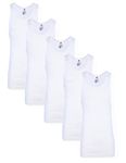 Hanes Men's Tall Man Ribbed Tank Top (Pack of Three), White 5-pack, 3X-Large Big Tall