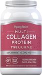 Piping Rock Multi Collagen Protein Powder 32oz | Types I, II, III, V, X | Unflavored | Gluten Free