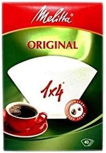 Melitta Original Coffee Filters 40-Pieces Pack, 1 x 4 Size