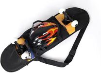 Cooplay 32"*8" Black Skateboard Carry Bag Backpack Rucksack Straps with Mesh