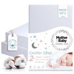 Next To Me Crib Sheets 51x85cm – Award-Winning 2 Pack 100% Organic Cotton Grey Bedside Crib Fitted Sheets – Soft Breathable Tutti Bambini CoZee Fitted Sheets for Daily Use