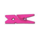 LWR CRAFTS Wooden Mini Clothespins 200 Per Pack 1" 2.5cm (Hot Pink)