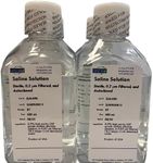 0.9% Normal Saline Solution - 0.22um Filtered and Sterile - Four Pack: 4x500mL Bottles (2000mL Total)