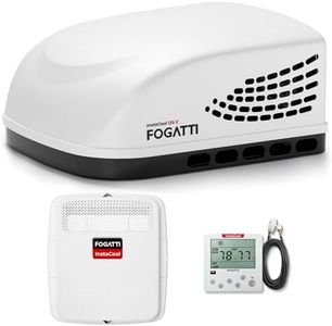 FOGATTI RV Air Conditioner InstaCool 13500BTU Non-Ducted, Rooftop AC Unit RV, All in One Unit, Easy Install, Quiet AC, For Camper, 115V (Non-ducted, White)