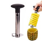 Pineapple Corer, Pineapple Cutter, Pineapple Corers Removal Slicing, Pineapple Corer and Slicer Tool, Stainless Steel Pineapple Core Remover Tools with Sharp Blade for Diced Fruit Rings