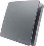 CubeTECH CTEF100t 100mm (4") Quiet Bathroom Extractor Fan with Timer Overrun Delay. Black Smooth.