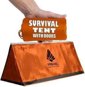 Survival Gear Shelter for Bug Out Bag - Storm Shelter Survival Tent with Doors - Tornado Shelter - Small Bivy Tent Emergency Shelter for Camping - Tactical Tent for Emergency Bugout Survival Kit