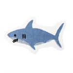 Shark Shaped Bathroom Rugs 16x24 inch Area Rugs Blue Absorbent Bath Rugs Non-Slip Shower Rug Bath Mats for Bathroom Kitchen Sink Bedroom Floor Mat Carpet (16x24 inch, Shark)