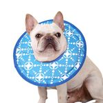 Aberatail Soft Dog Cones for Large Medium Small Dogs After Surgery, Adjustable Soft Cone Collar, Recovery Collars to Prevent Pets from Wounds and Rashes with Hook & Loop and Drawstring (Medium)