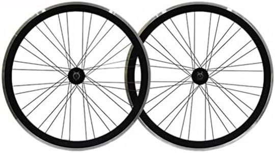 Fixie Wheels 700c 40mm Rims Single Speed Bike Wheelset V Brake Front & Rear Fixed Gear 13 Teeth 32/36H Hub Set for Kids Bike Folding Bike BMX 2560G (Color : Black, Size : 700c)