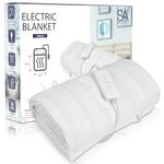 SA Products Electric Heated Blanket | Electric Blanket Single, Detachable Remote & 3 Heat Settings | Auto Shutoff Single Electric Blanket, Machine Washable Heated Blankets (65x135cm) (Single)