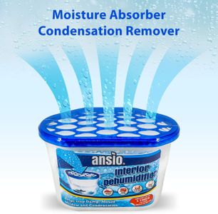 ANSIO Dehumidifier Pack, 500ml Moisture Absorber – 20 Count