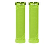 Funn Hilt Mountain Bike Handlebar Grips With Single Lock On Clamp, Lightweight And Ergonomic Bicycle Handlebar Grips with 22 mm Inner Diameter, Unique Patterned Bicycle Grips For MTB/BMX (Green)