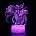 FASBEL Unicorn 3D LED Night Light Illusion Lamp Kids Nursery Home Decoration 7 Color Changing Remote Control Night Lights (3)