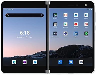 Microsoft Surface Duo Tablet (Glacier, 6GB RAM, 256GB Storage) 8.1 Inches Screen, Cellular, Silver