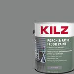 KILZ Low-Lustre Enamel Porch & Patio Latex Floor Paint, Interior/Exterior, Slate Gray, 1 Gallon