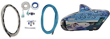 Rockville RMWK4 4 AWG Gauge Waterproof Marine Amplifier/Amp Install Wire Kit