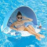 COOLCOOLDEE Pool Float with Canopy 
