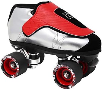 VNLA Junior SLVR Jam Skates for Men and Women - Indoor Unisex Quad Roller Skates, Men 12 / Women 13