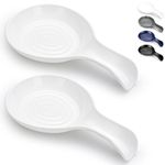 Kyraton Spoon Rest, Plastic Spoon Holder Kitchen Rest, Kitchen Utensil Rack for Spoons, Tongs, Spatulas, Spoon Rack for Hob, Dishwasher Safe