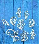 immix Expressions Craft Fancy Swirls Chipboard Cutouts & Embellishments for Greeting Cards, Layouts, Mixed Media, Scrapbooking, Cardmaking, Inviatation Cards & Other DIY Crafts