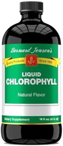 Bernard Jensen's 100% Pure Natural Chlorophyll Flavor Liquid Supplement | Promotes Alkaline Ph | Helps to Cleanse Blood | 16 Fluid Ounce (474 ml)