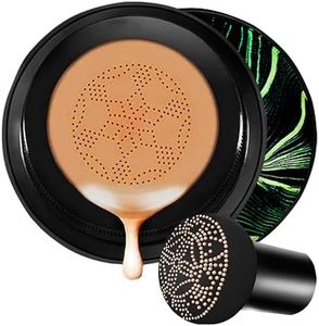 Moisture Cushion CC Cream Foundation for Mature Skin - Flawless Concealer BB Cream with Mushroom Sponge, Long-Lasting Waterproof Air Cushion, Natural honey and pine Makeup, Even Skin Tone（06# BROWN）