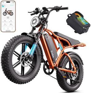 TST Electric Bike for Adults, 1500W Peak Motor, 20" x 4.0" Fat Tire E-Bike, 48V 15Ah Removable Battery, Dual Suspension & Disc Brakes, LCD & APP Control, UL 2849 Certification