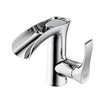 Gear Walker Faucet,Waterfall Bathroom Faucet,Bathroom Sink Faucet,Chrome Plating Bathroom Faucet,Single Hole Single Handle Bathroom Faucet,Faucet for Bathroom RV Vanity Faucet,Modern Bathroom Faucet