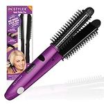 InStyler Ionic Styler Pro Ionic Hot Brush and Ceramic Flat Iron, Purple