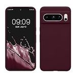 kwmobile Case Compatible with Google Pixel 8 Pro Case - TPU Silicone Phone Cover with Soft Finish - Bordeaux Violet