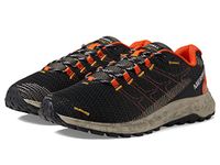 Merrell Men's Fly Strike Trail Running Shoe, Black/Tangerine, 9.5 M US