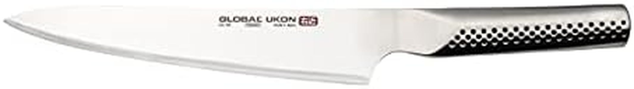 Global UKON Carving Knife with 21cm Blade, CROMOVA 18 Stainless Steel, Silver, GU-05