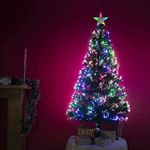 2ft Green Multi Coloured Fibre Optic Christmas Tree