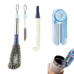 Cup Brush,Mug Brush,Kitchen Multifunctional Pitching Kettle Brush Long Handle Brush,Long Handle Sponge Cleaning Removable Insulated Mug Mouth Groove Crevice Cleaning Brush Soft Hair ﻿ (blue)