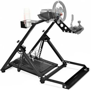 Dardoo X Frame Racing Wheel Stand Foldable fit for Logitech G25 G27 G29 G920, for Thrustmaster T300RS GT, Not included Wheel Pedal Handbrake and Gearshift