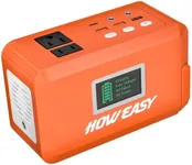 HOWEASY Portable Power Station 88Wh, 24000 mAh Camping Solar Generator, Lithium Battery Power with 2 110V AC (Peak 150W) Outlet/ 2 DC Ports/3 USBQC3.0/LED Flashlight for Camping Home Emergency