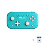 8Bitdo Lite 2 Bluetooth Controller with Motion Controls, Linear Motors Vibration, Joysticks, Triggers and D-pad, Wireless Gamepad for Switch, Android & Raspberry Pi (Turquoise)