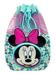 Disney Minnie Mouse Swimming Bag | Girls Minnie Mouse Swim Bag | Kids Drawstring Bag for Beach or Pool