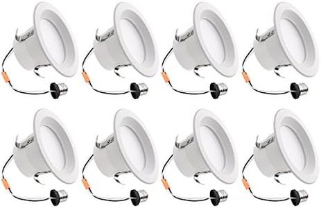 Lighting EVER LED Recessed Lighting Ceiling Lights, Daylight White, 8 Pack