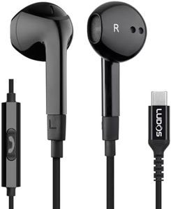 LUDOS FEROX USB C Headphones, 5 Years Warranty, USB-C Earbuds for iPhone 16 15 Pro Max Plus Galaxy S24 S23 Ultra S22 S21 FE S20 Z Flip 3 Fold 4 A53 A54, USB Type C Earphones for iPad Pro