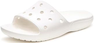 Crocs Unisex Adult Classic Slide, White, US M8W10