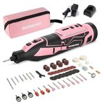 WORKPRO 12V Pink Cordless Rotary Tool Kit