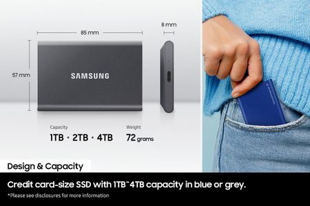 Samsung T7 Portable SSD 1TB – High-Speed External Drive